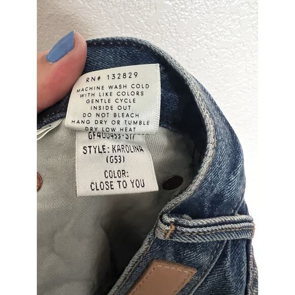 Grlfrnd Karolina High Rise Button Fly Jeans Size 28 Close To You - Picture 6 of 6